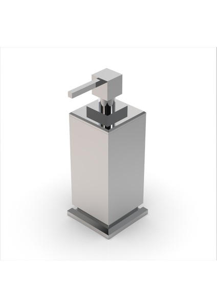 Ultra Lüks Krom Sıvı Sabunluk – Tezgah Üstü Sabunluk | Serena Serisi