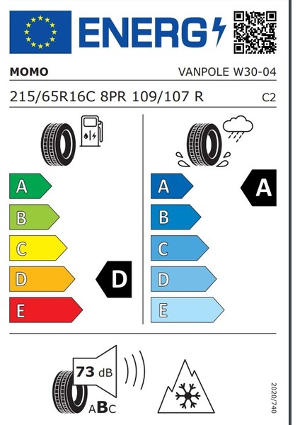215/65 R16 109/107R VAN Pole W-30 Kış Lastiği ( Üretim Yılı: 2025 ) indirimleri