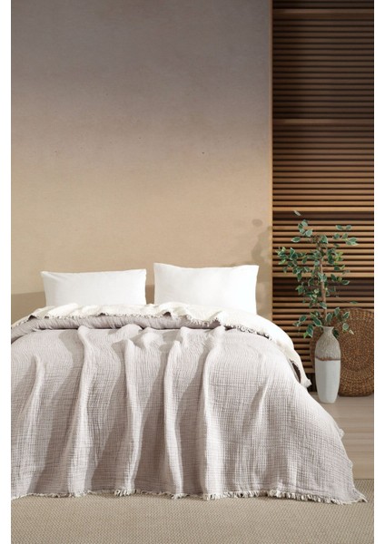 5 Katlı %100 Pamuk Müslin Yatak Örtüsü – 230X240 cm