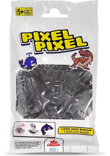 Castle 1000 Adet Midi Boncuk Siyah-(Black Actıvıty BEADS-1000 Pcs)-Pixel Pixel PPB-1000-28
