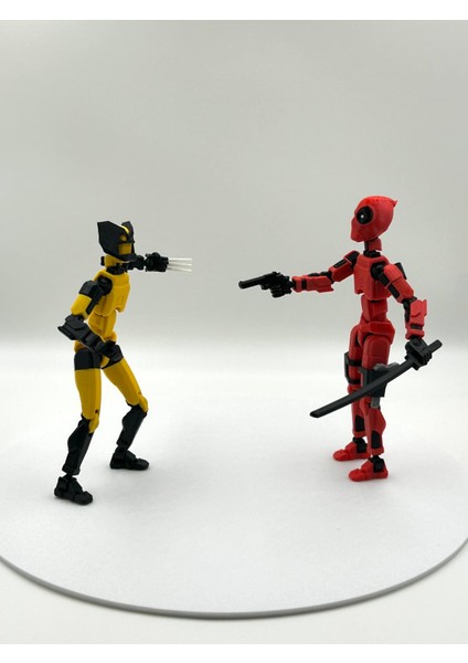 Deadpool & Wolverine – Ikili Marvel Kahraman Dummy Figür Seti