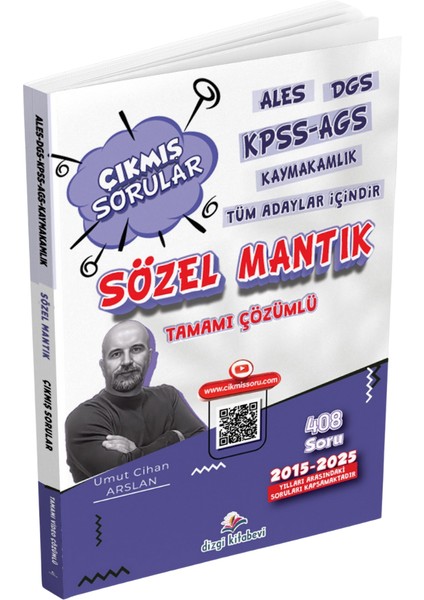 Ales Dgs Kpss Ags Kaymakamlık Tüm Adaylar Için Sözel Mantık Tamamı Video Çözümlü Çıkmış Sorular Umut Cihan Arslan