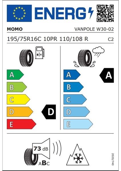 195/75 R16 110/108R VAN Pole W-30 Kış Lastiği ( Üretim Yılı: 2025 ) indirimleri