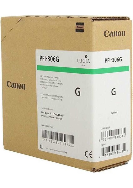 PFI-306G Green Kartuş 330ML
