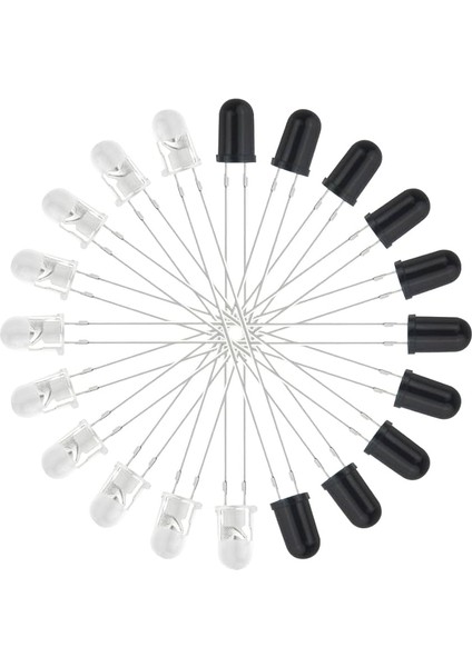5mm Kızılötesi Alıcı Verici LED Set 940NM - 10 Ar Adet fırsatları