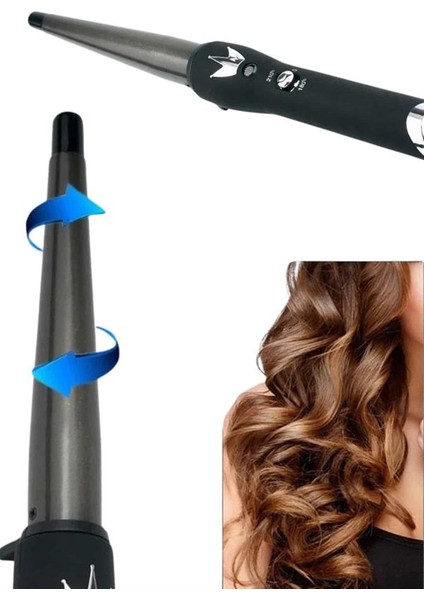 Isı Ayarlı 19MM Saç Maşası Belirgin Bukleler Ince Maşa Seramik Kaplama indirimleri