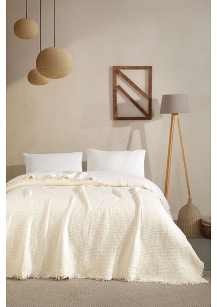 5 Katlı %100 Pamuk Müslin Yatak Örtüsü – 230X240 cm