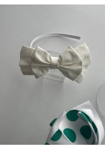 3’lü Fiyonk Detaylı Taç Seti - Çocuklar Için Renkli Saç Aksesuarı fiyatları