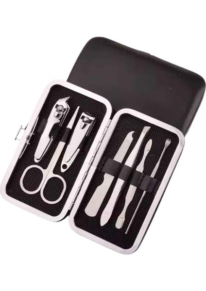 Manikür Pedikür Seti 7 Parça Tırnak Makası Kaş Makası Cımbız Çantalı fırsatları