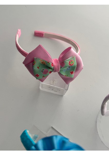 3’lü Fiyonk Detaylı Taç Seti - Çocuklar Için Renkli Saç Aksesuarı modelleri
