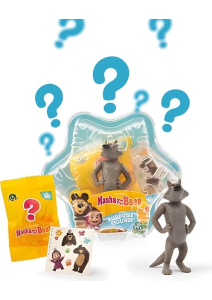 Masha ile Koca Ayı Figürlü Kartanesi Paketi MHA29000 - Kurt