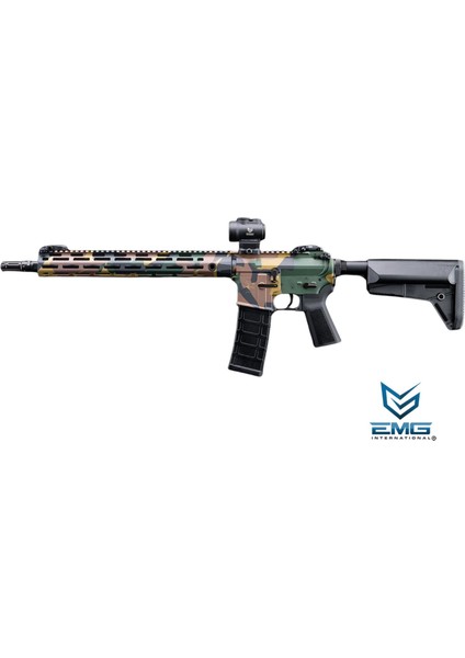 Umbrella Corporation Weapons Research Group Licensed M4 M-Lok Airsoft Aeg Rifle (Color: Woodland Water Transfer / Carbine 400 Fps) modelleri