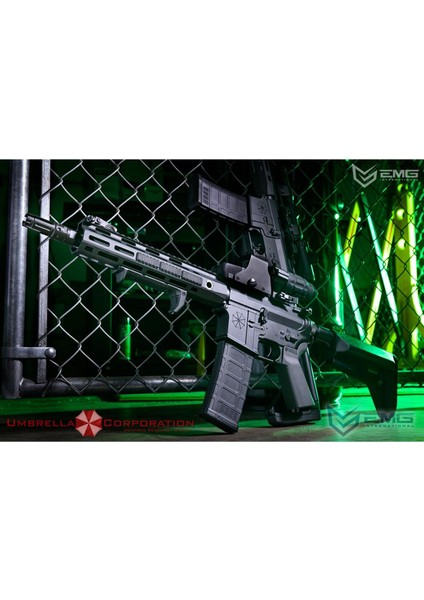 Umbrella Corporation Weapons Research Group Licensed M4 M-Lok Airsoft Aeg Rifle (Color: Woodland Water Transfer / Carbine 400 Fps) indirimleri