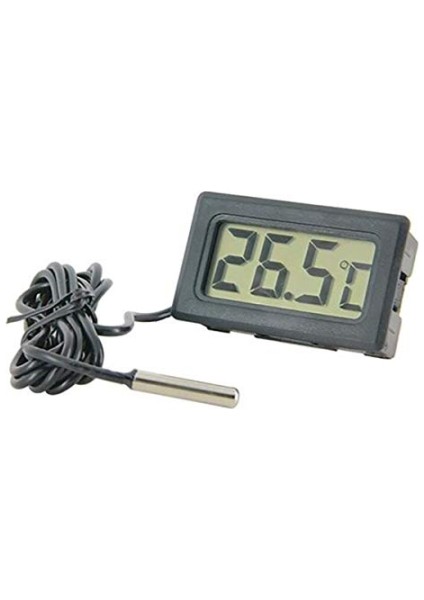 Dijital Lcd'li Problu Termometre - 5 Adet