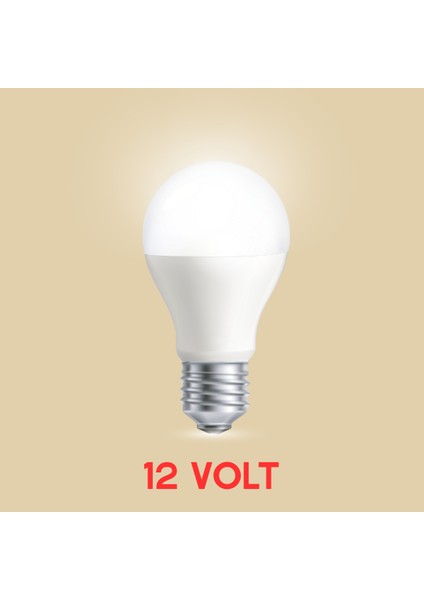 12V (Volt) 10W Beyaz LED Ampul – Karavan, Tekne, Araç İçi ve Kamp Aydınlatması İçin Uyumlu LED Lamba