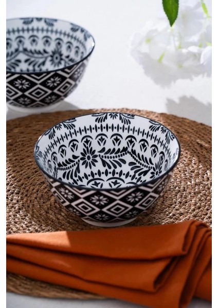 Desenli Porselen Kase 14 cm