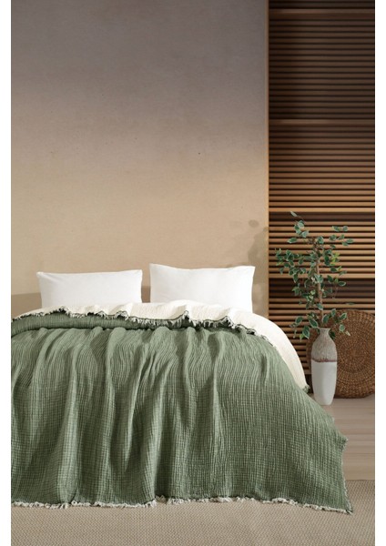 5 Katlı %100 Pamuk Müslin Yatak Örtüsü – 230X240 cm