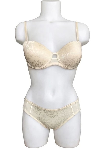 Night Flight Dolgulu Desen Baskılı Destekli Sütyen Takımı 2127