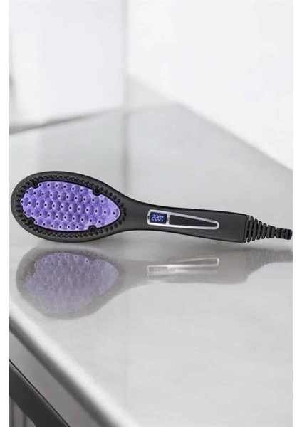 Fön Tarak Elektrikli Sıkı Dişli Taşınabilir Saç Düzleştirici