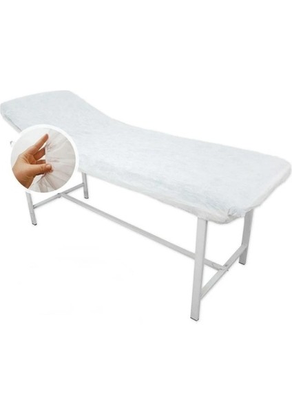 Yeni Nesil Sedye Örtüsü Her Tarafı Lastikli 80 x 220 50 Adet Tek Kullanımlık