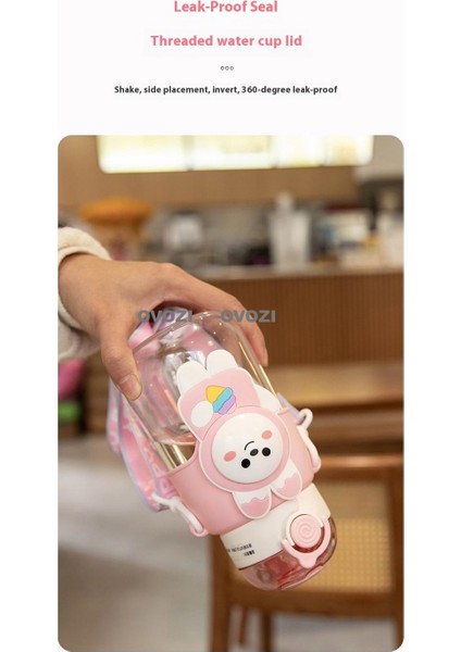 680ML Karikatür Yüksek Değerli Öğrenci Çocuk Pipetli Su Dağı (Yurt Dışından) modelleri