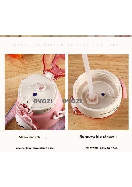 680ML Karikatür Yüksek Değerli Öğrenci Çocuk Pipetli Su Dağı (Yurt Dışından) fiyatları