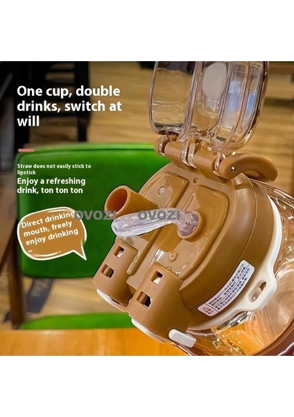 760ML Karikatür Öğrenci Çocuk Pipetli Kupa (Yurt Dışından) fiyatları