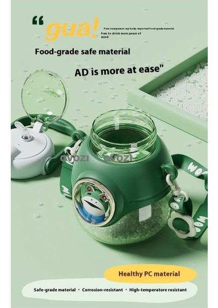 950ML Karikatür Yüksek Değerli Öğrenci Çocuk Pipetli Su Dağı (Yurt Dışından) modelleri