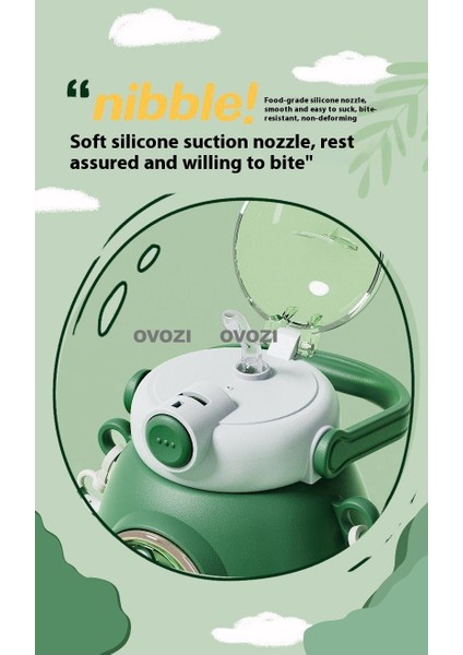 950ML Karikatür Yüksek Değerli Öğrenci Çocuk Pipetli Su Dağı (Yurt Dışından) fiyatları