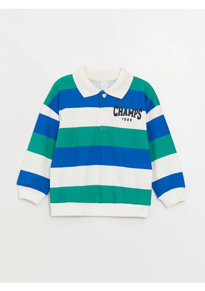 Lcw Baby Ekru Polo Yaka Uzun Kollu Baskılı Erkek Bebek Sweatshirt ve Pantolon 2'li Takım fiyatları