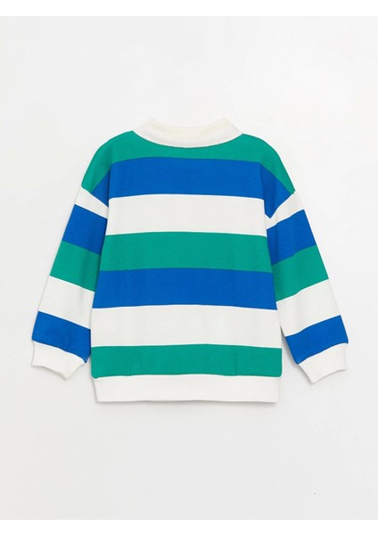 Lcw Baby Ekru Polo Yaka Uzun Kollu Baskılı Erkek Bebek Sweatshirt ve Pantolon 2'li Takım fırsatları