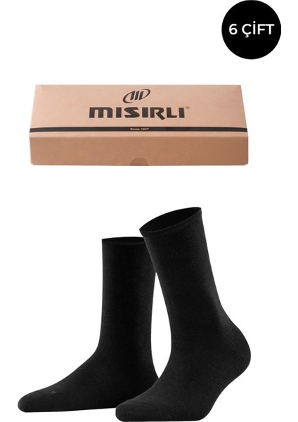 Modal By Tencel Kadın Kutulu 6 Çift Siyah Soket Çorap fırsatları