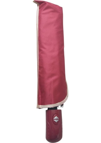 Tam Otomatik Bordo 8 Tel Bayan Şemsiye