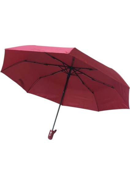 Tam Otomatik Bordo 8 Tel Bayan Şemsiye fırsatları