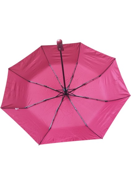 Tam Otomatik Bordo 8 Tel Bayan Şemsiye