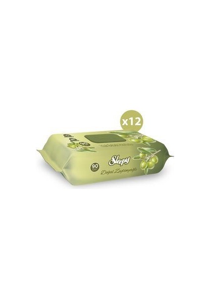Doğal Zeytinyağlı ve Pamuklu Islak Bebek Havlusu 12X90 (1080 Yaprak) fiyatları
