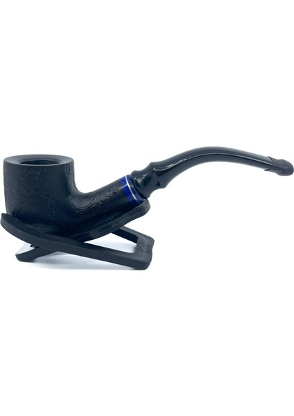 Bent Billiard Briar (Gül Kökü) 9 mm Filtreli El Yapımı Pipo - 2638