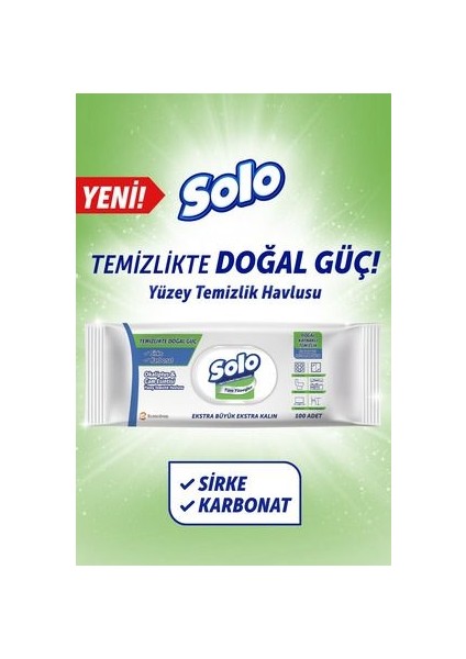 Yüzey Temizleme Havlusu Karma Set - 300 Yaprak, Limon, Sirke ve Okaliptüs Aromalı, Alkol İçermeyen Doğal Özlü