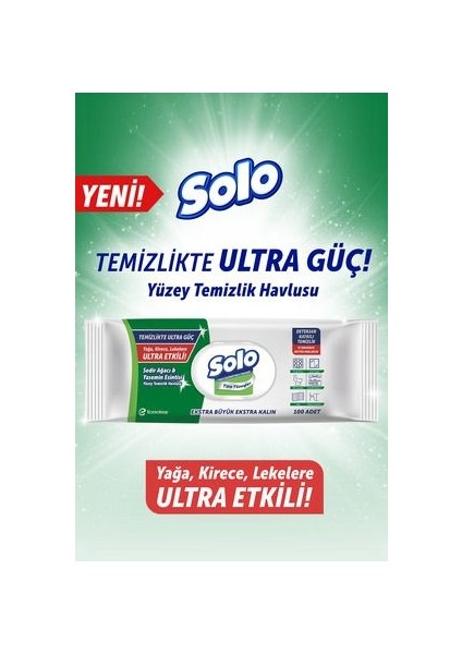 Yüzey Temizleme Havlusu Karma Set - 300 Yaprak, Limon, Sirke ve Okaliptüs Aromalı, Alkol İçermeyen Doğal Özlü