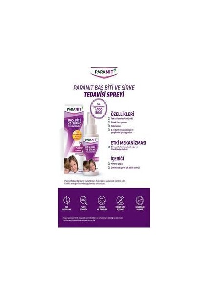 Saç Biti ve Sirke Tedavi Seti: Amonyaksız Şampuan ve Sprey, Tek Kullanımda %100 Etkili, 100 ml + 100 ml modelleri