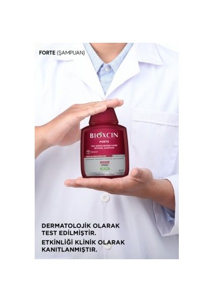 Forte Şampuan - Yoğun Saç Dökülmesine Karşı Canlandırıcı Etki, 3'lü Set, Bitkisel Formül, Paraben İçermez fırsatları