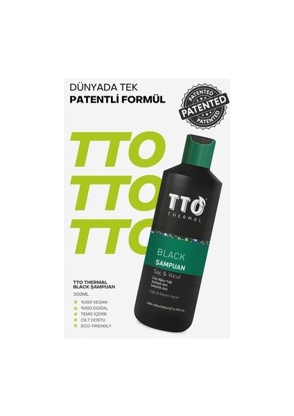 Thermal Canlandırıcı Etkili Saç ve Vücut Şampuanı - Yağlı ve Kepekli Saçlar İçin, 500 ml, Bitki Özlü, Paraben İçermez