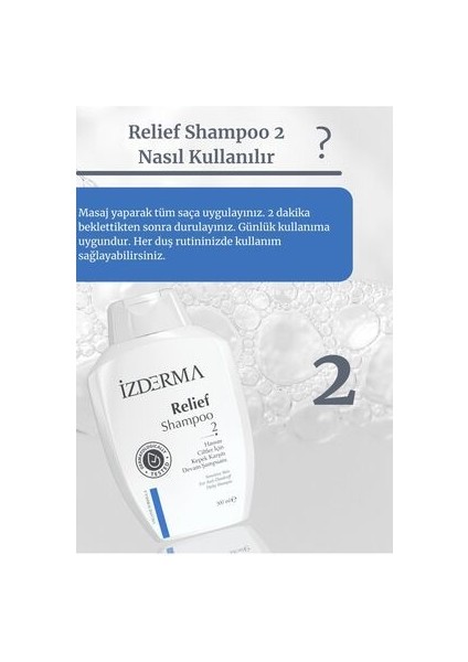 Relief Şampuan - Kepek Karşıtı, Hassas Ciltler İçin Bitki Özlü, Paraben İçermeyen, 150 ml