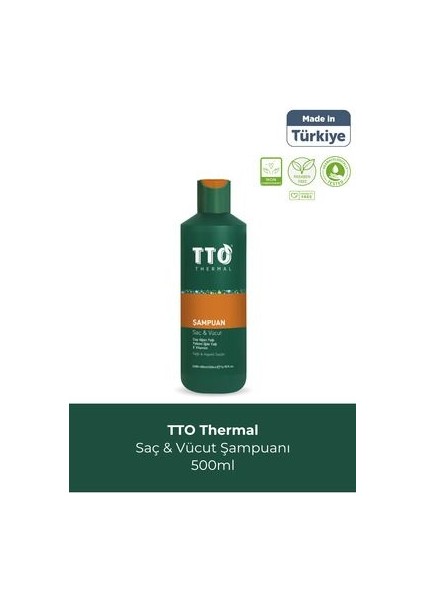 Thermal Saç ve Vücut Şampuanı - Saçları Güçlendirir, Kepeğe Karşı Etkili, 500 ml, Bitkisel Formül, Paraben İçermez modelleri