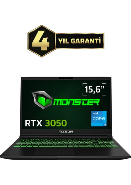 Abra A5 V20.5.4 Intel Core I5 13420H 16 GB Ram 1 Tb SSD 4 GB Rtx 3050 Freedos 15,6" Fhd 144 Hz Taşınabilir Bilgisayar