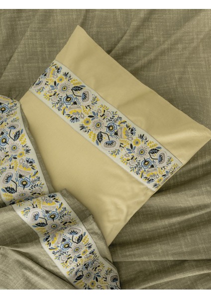 Folk Art Çift Kişilik Nevresim Takımı Elowen Sarı fiyatları