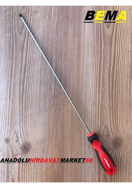 4*300 PH0*300 Crv Uzun Ince Uçlu Yıldız Tornavida Mıknatıs Uçlu