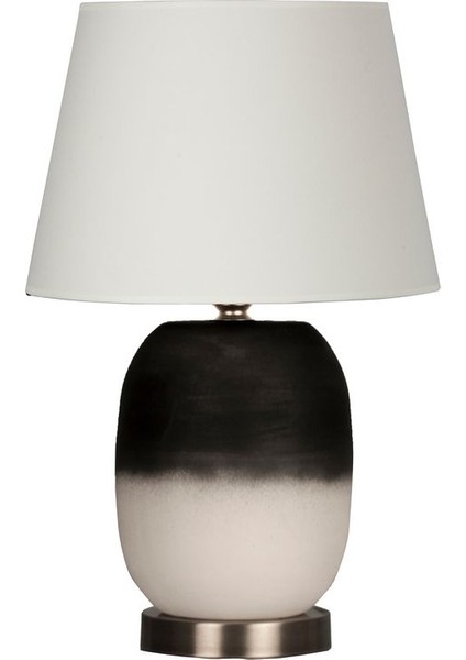 Noir Fade Seramik Abajur- Krem
