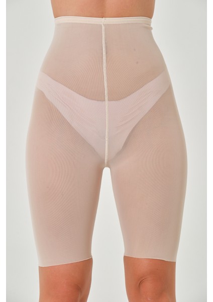 Fenile Model Toparlayan Korse Etkili Transparan Kumaşlı Şort Korse