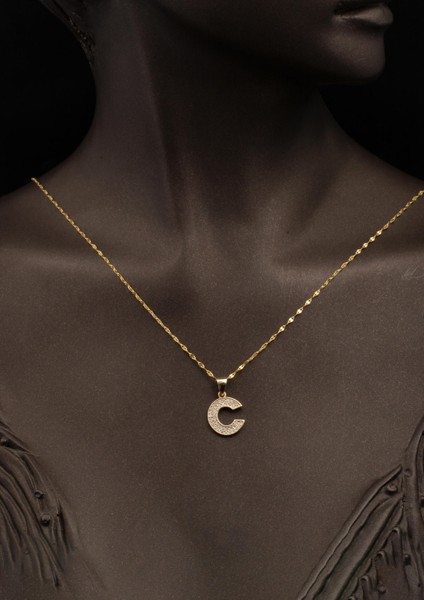 C Harfi 14 Ayar Altın Kolye fiyatları